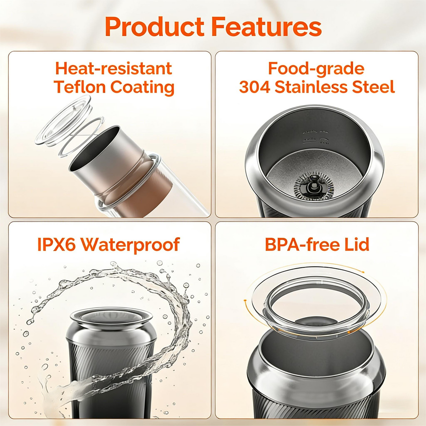 3-in-1 Electric Milk Frother & Warmer