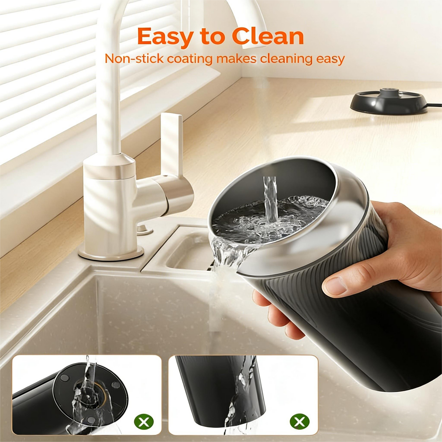 3-in-1 Electric Milk Frother & Warmer