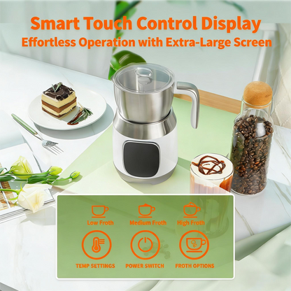 Smart Touch Control Milk Frother with Adjustable Froth Thickness