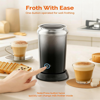 3-in-1 Electric Milk Frother & Warmer