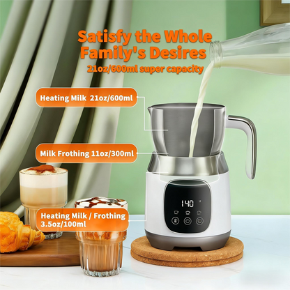 Smart Touch Control Milk Frother with Adjustable Froth Thickness