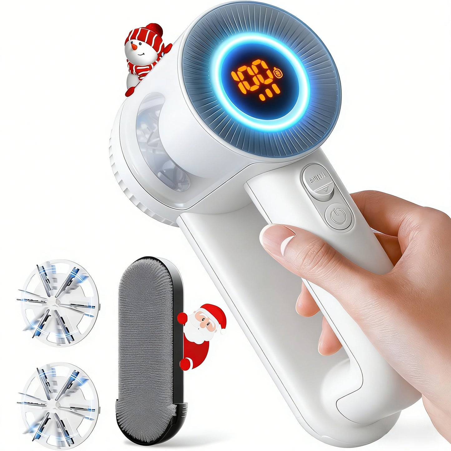 2-in-1 Rechargeable Fabric Lint Remover & Static Brush