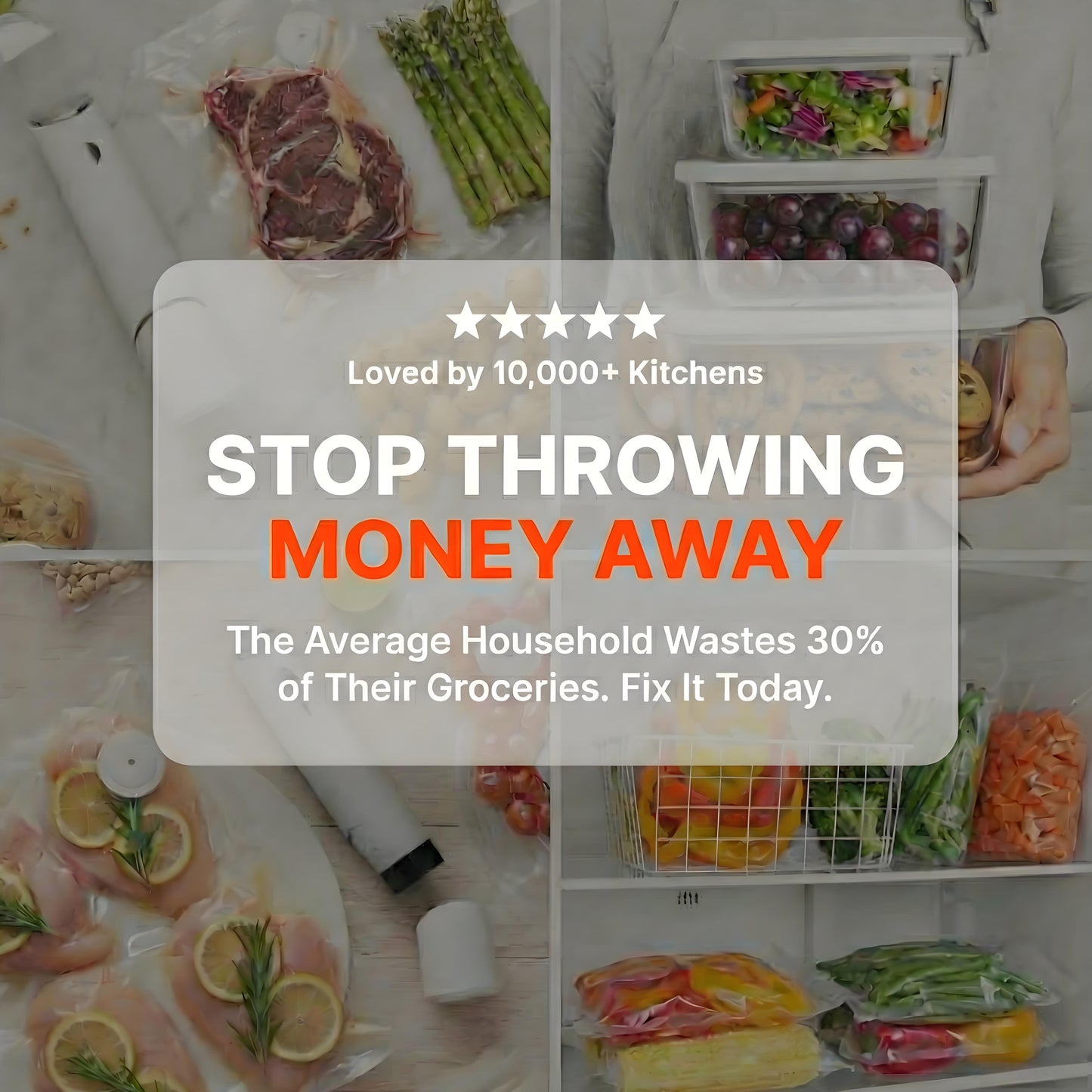 Complete Handheld Vacuum Sealer & Food Storage Bundle – Keep Food Fresh 5x Longer